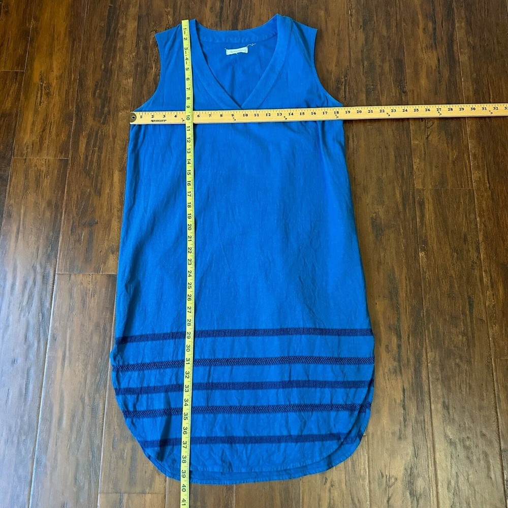 OUTERKNOWN Meander Dress Knee-Length Stripe Accents in Blue - Picture 12 of 12